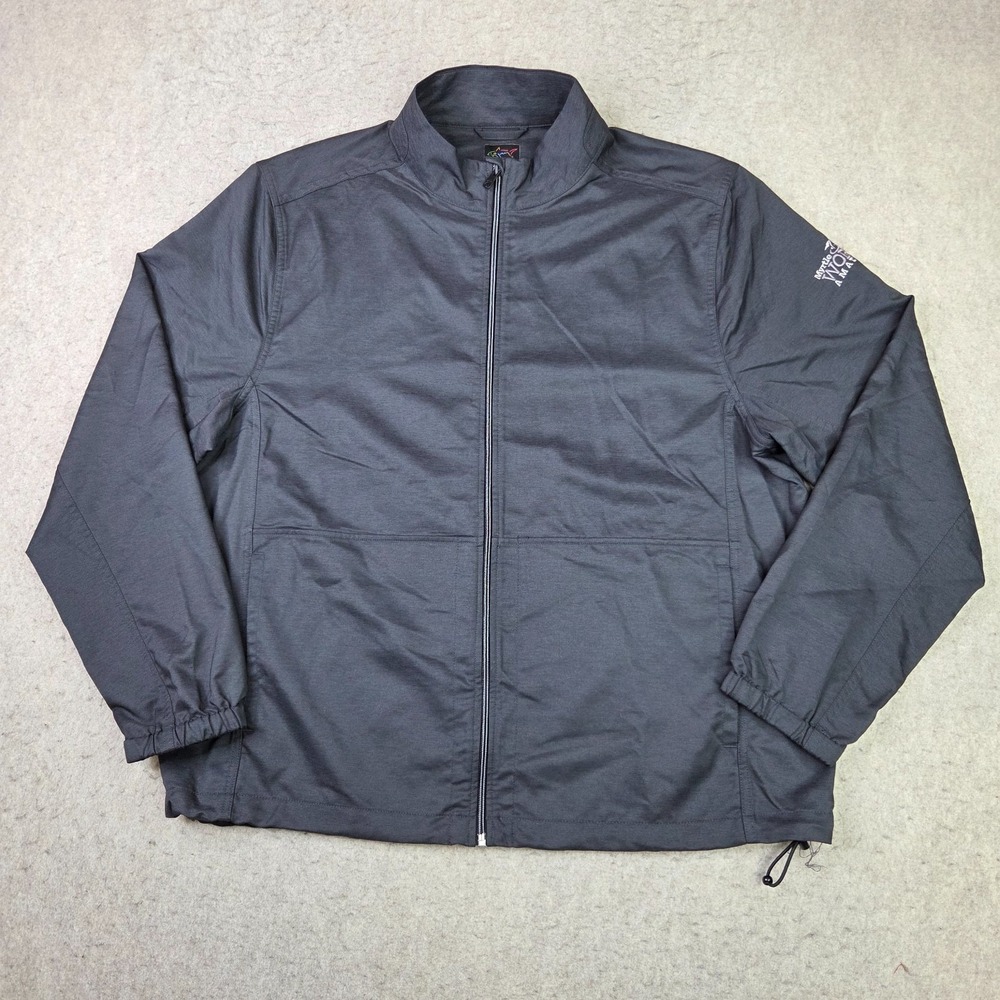 Greg Norman Golf Windbreaker Jacket Mens XL Myrtle Beach Full Zip Performance
